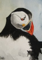 puffin painting