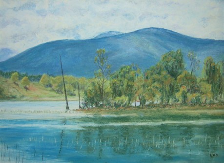 Loch Pityoulish painting