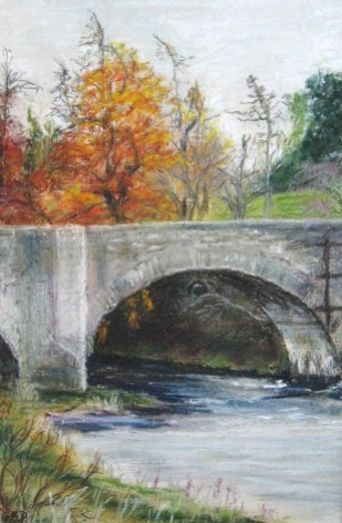 Old Spey Bridge painting