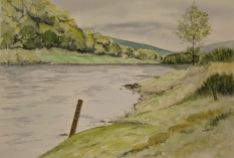 Tulchan A Beat River Spey watercolour